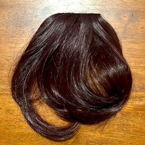 NWOT Burgundy Red Bangs Hair Piece.